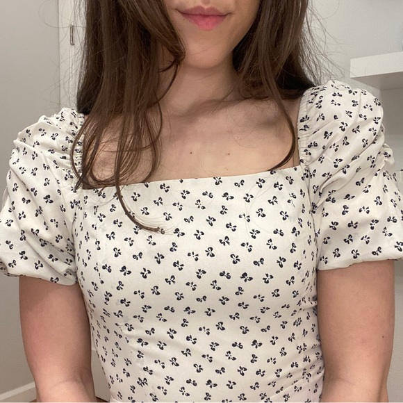 Ditsy Floral Split Thigh Midi Dress - Picture 3 of 6